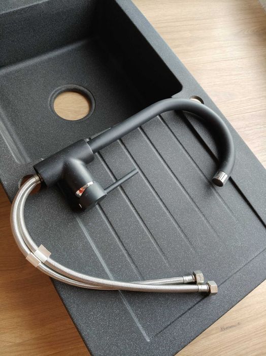 Zlewozmywak DEANTE Zorba ZQZV2113 + bateria Grafitowy