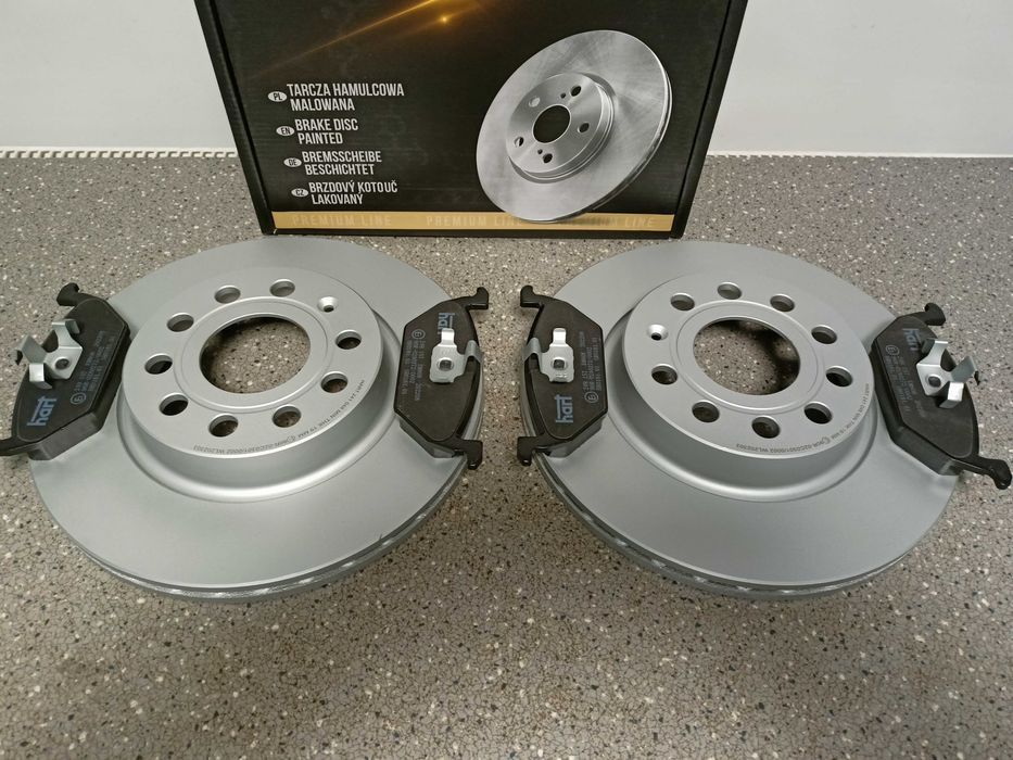 VW Golf 5,Octavia 2,Leon 05- Tarcze ham. przód 280mm+klocki kpl.>