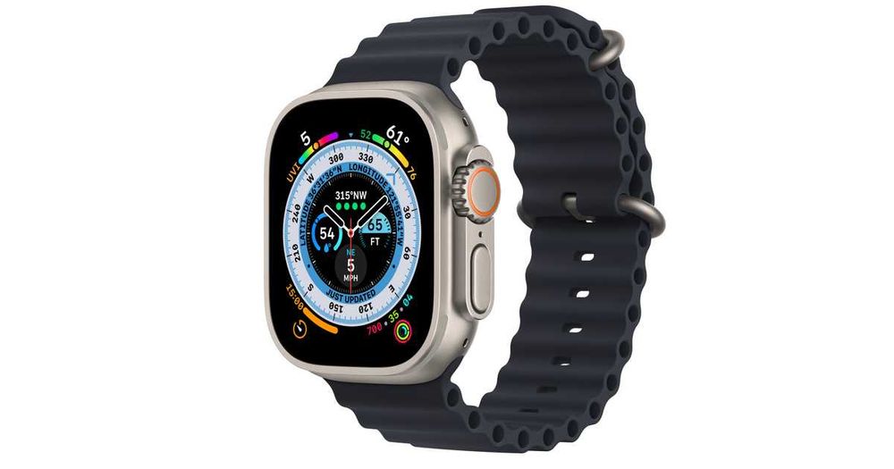 AppleWatch Ultra GPS Cellular 49mm koperta tytanowa opaska (Midnight)