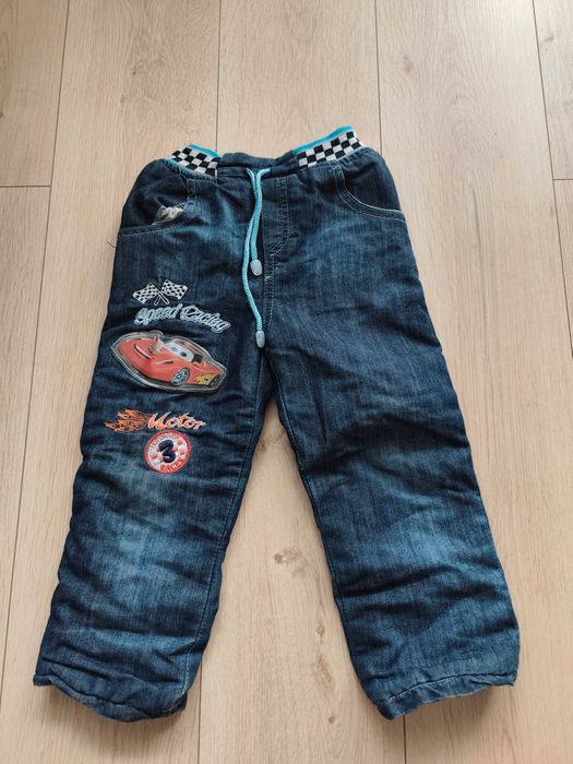 Spodnie 2 pary ocieplane i bluza 110-116