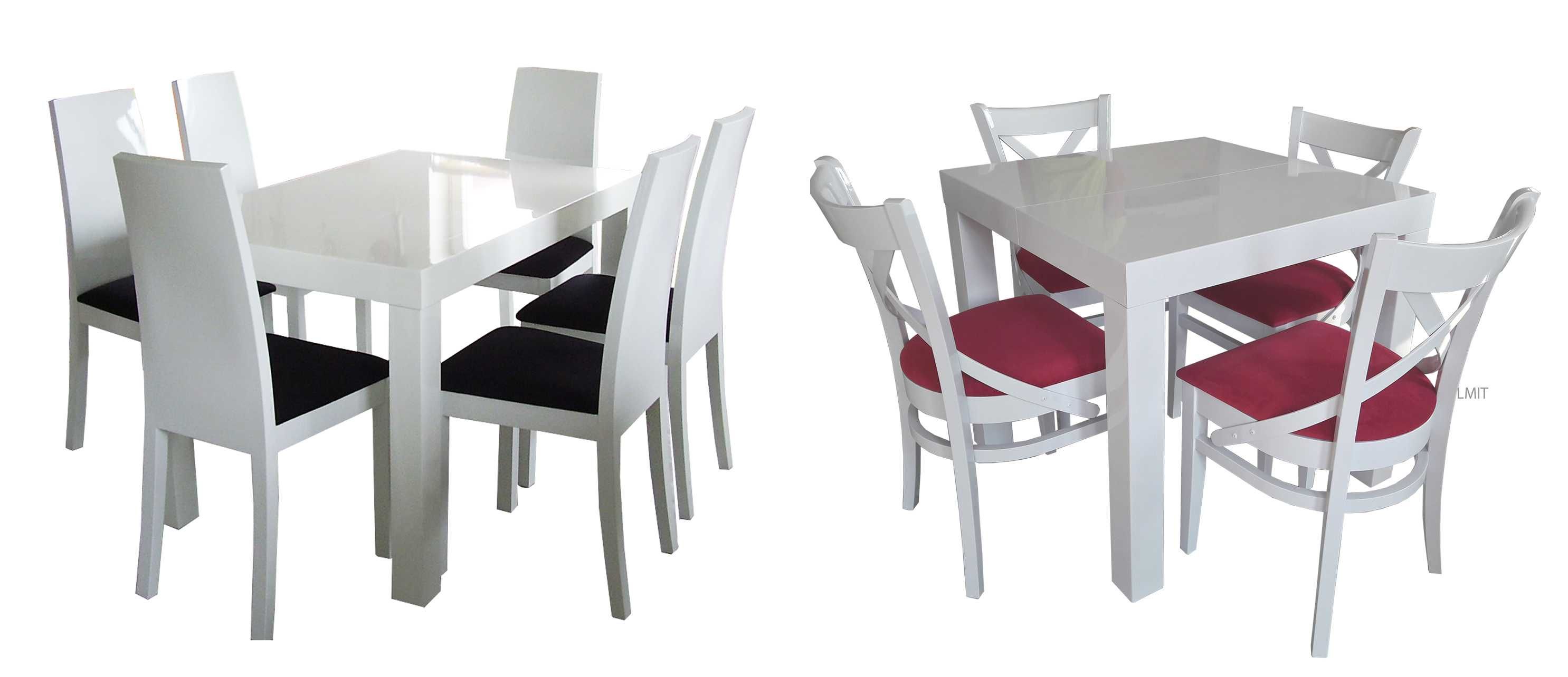 Stół prowansalski skandynawski wymiar kolor +4 krzesła