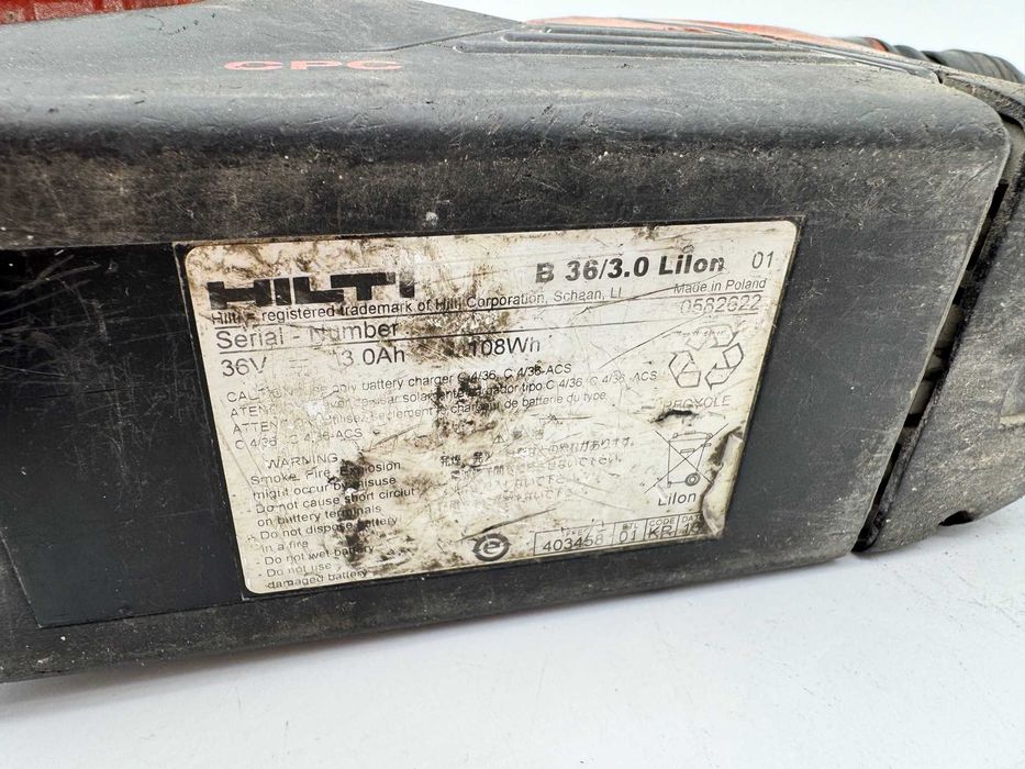 Młotowiertarka HILTI TE 6-A36-AVR + AKU 36V 3.0AH od loombard milicz