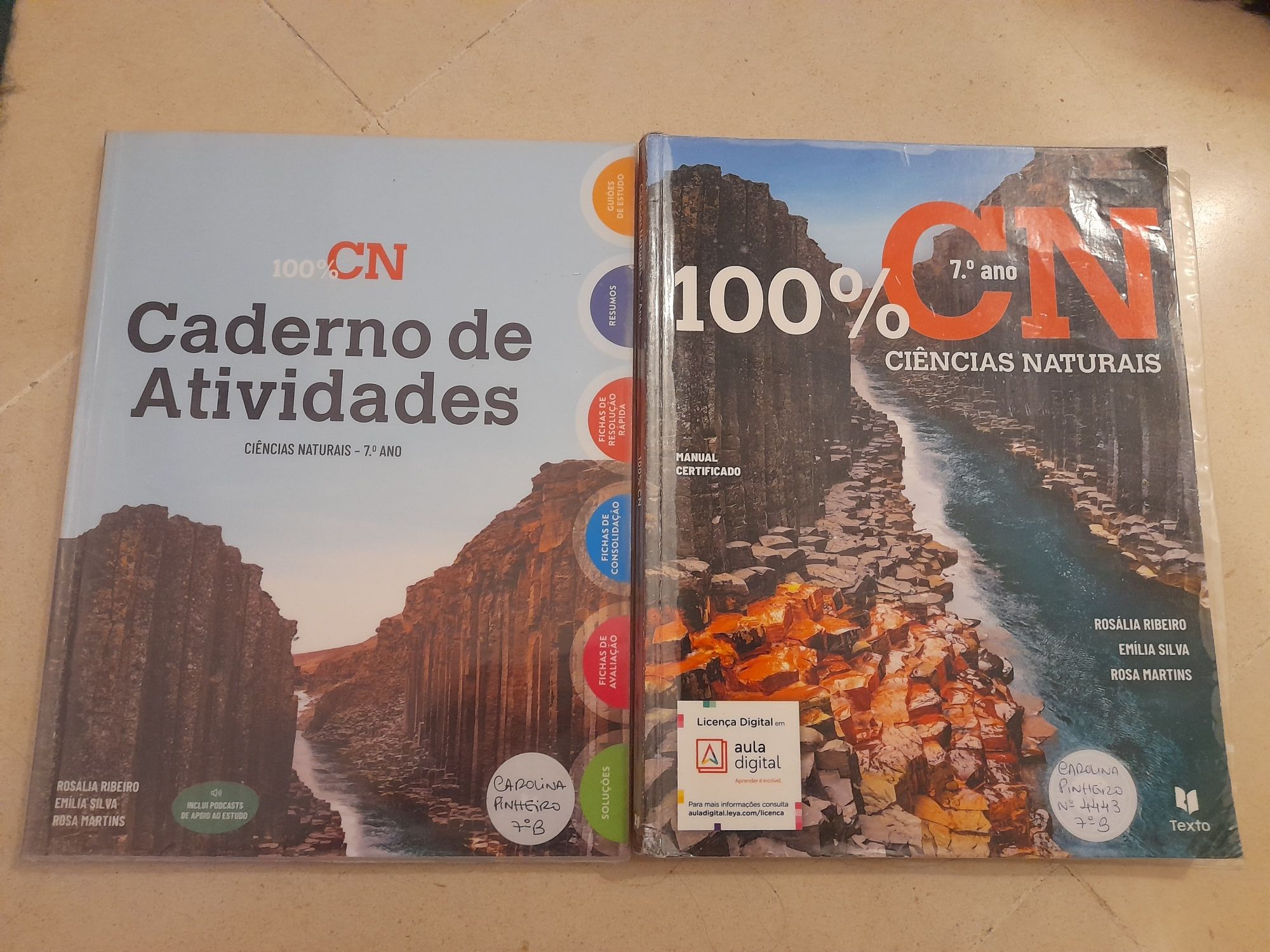 Manuais escolares 7° ano - Muito bom estado e já apagados
