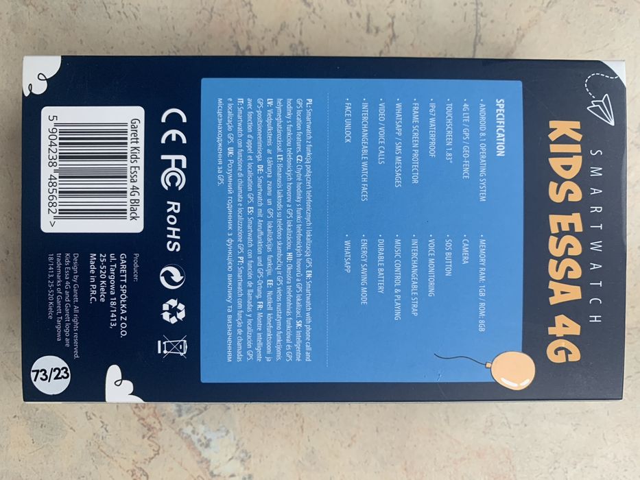 Smartwatch Garett Kids Essa 4G czarny