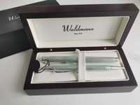 Pióro wieczne  i długopis Waldmann Tango srebrne na prezent komunia św