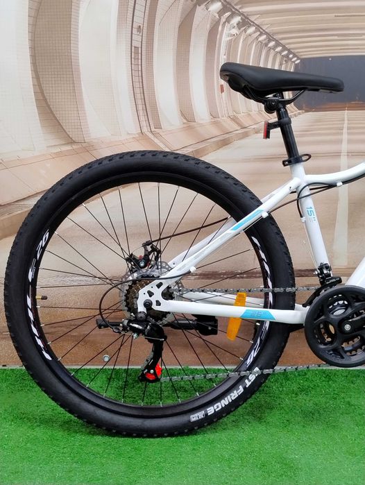 Dziewczęcy Rower górski MTB 26" rama 15" 145-165cm SHIMANO 2xTARCZE