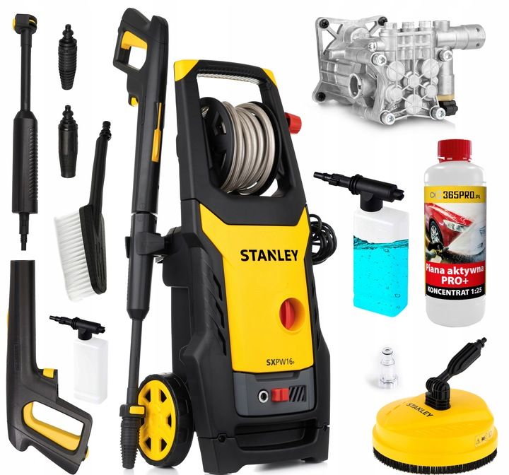 Myjka Ciśnieniowa Stanley Dysza Turbo 190bar Alu Pompa +koncentrat 5l