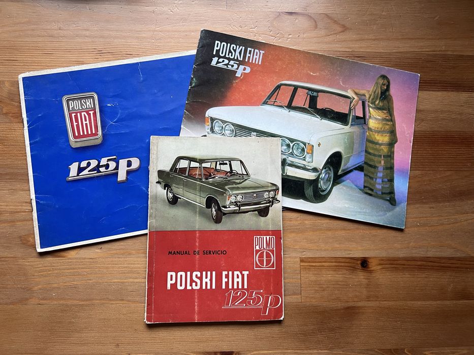 Prospekty Polski Fiat 125p instrukcja Duży Fiat