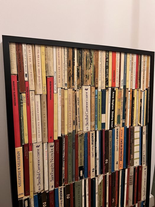 Obraz Handmade z ksiazek 93x63