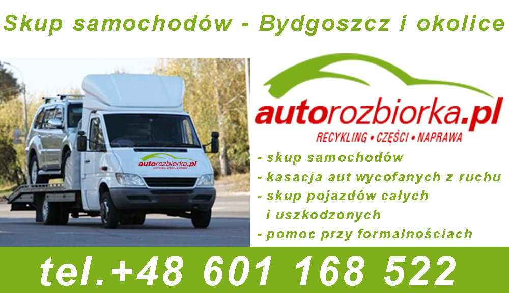 Auto handel skup całych aut samochodów za gotówkę złomowanie Bydgoszcz