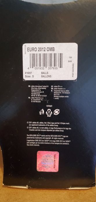 Piłka Adidas TANGO 12 Euro 2012