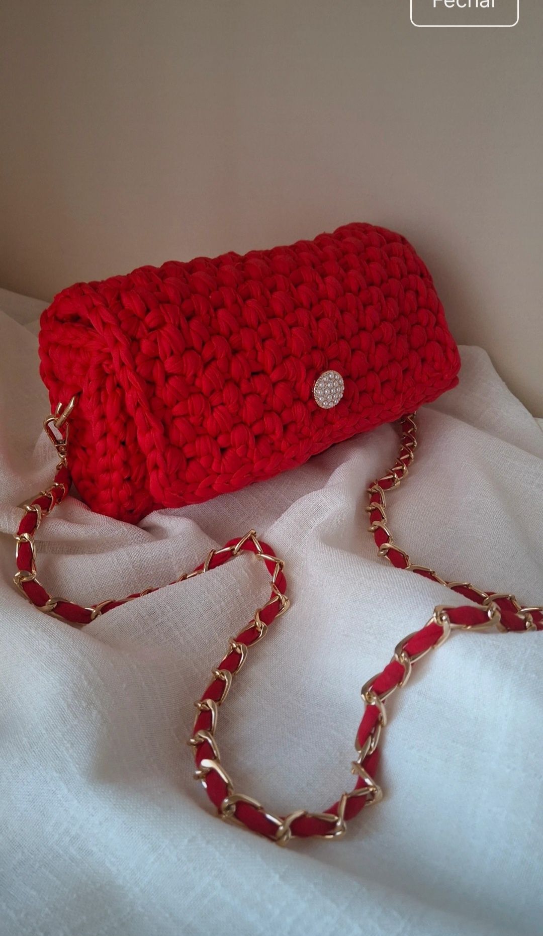 Mala bolsa carteira croche