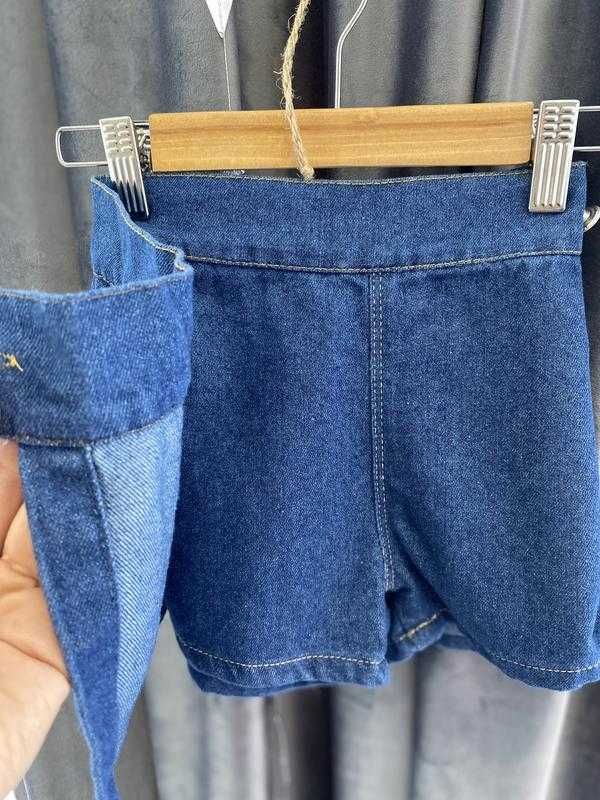 Шорти-спідничка джинсова