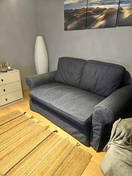 Sofá-Cama azul Escuro 2 Lugares