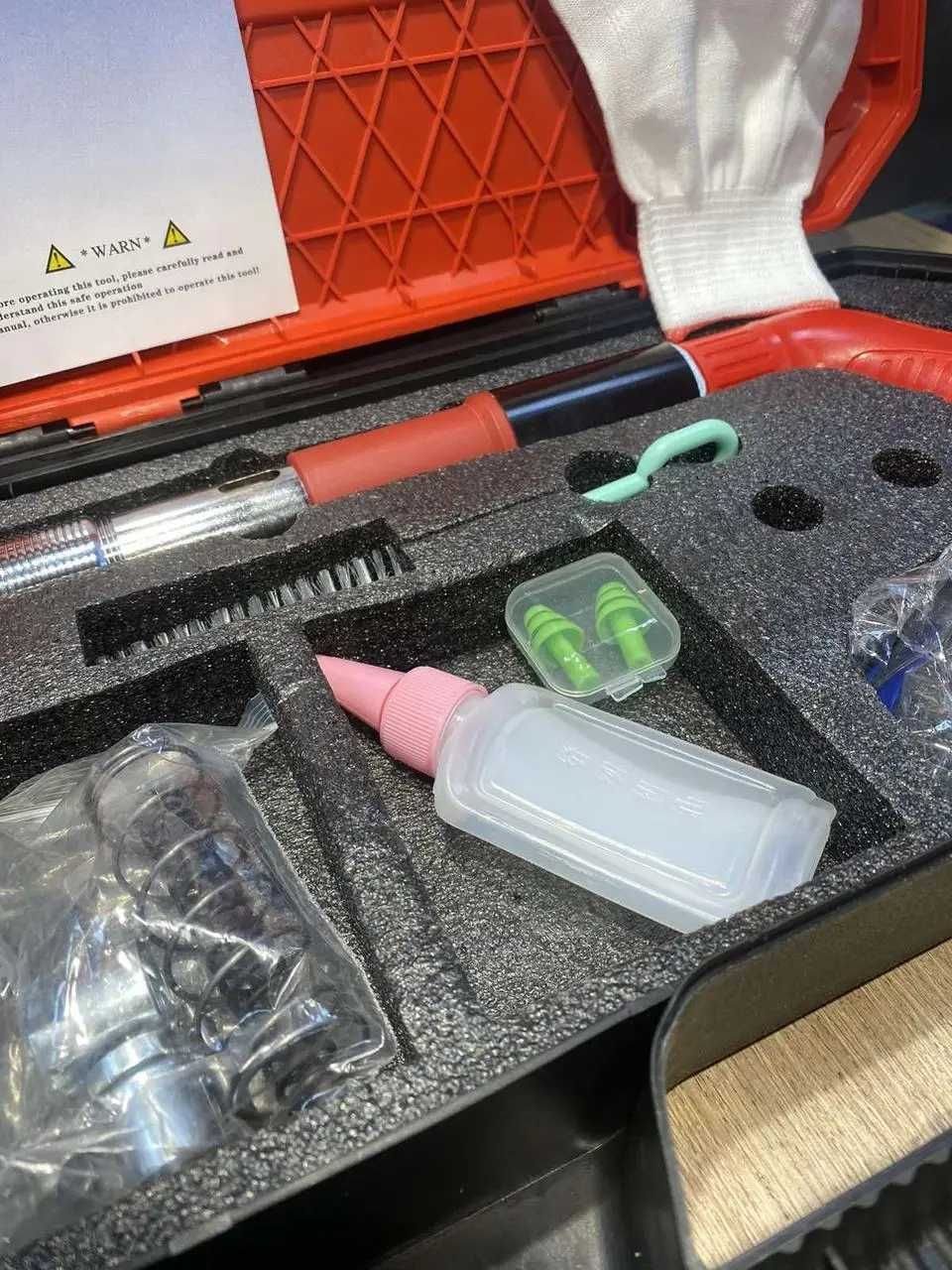 Ручной Гвоздезабиватель степлер для гвоздей в пластиковом кейсе