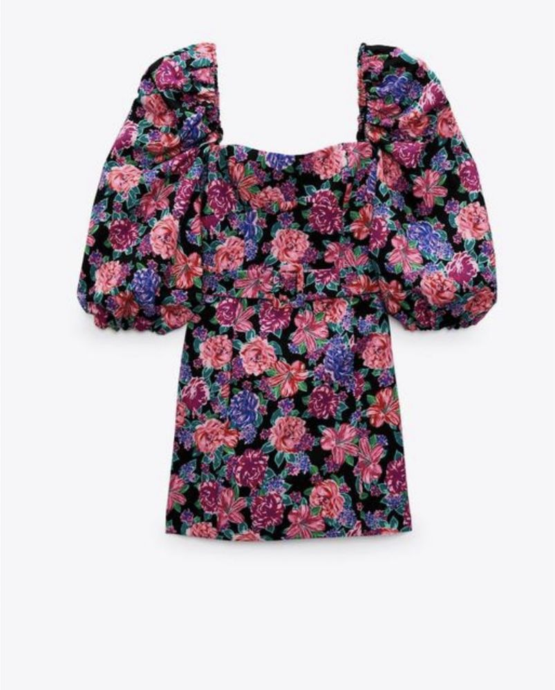 ZARA сукня в квітковий принт