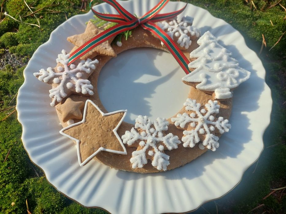 Wianek z Pernika Choinka Gwiazdka Mikołajki Prezent do Szkoły Piernik