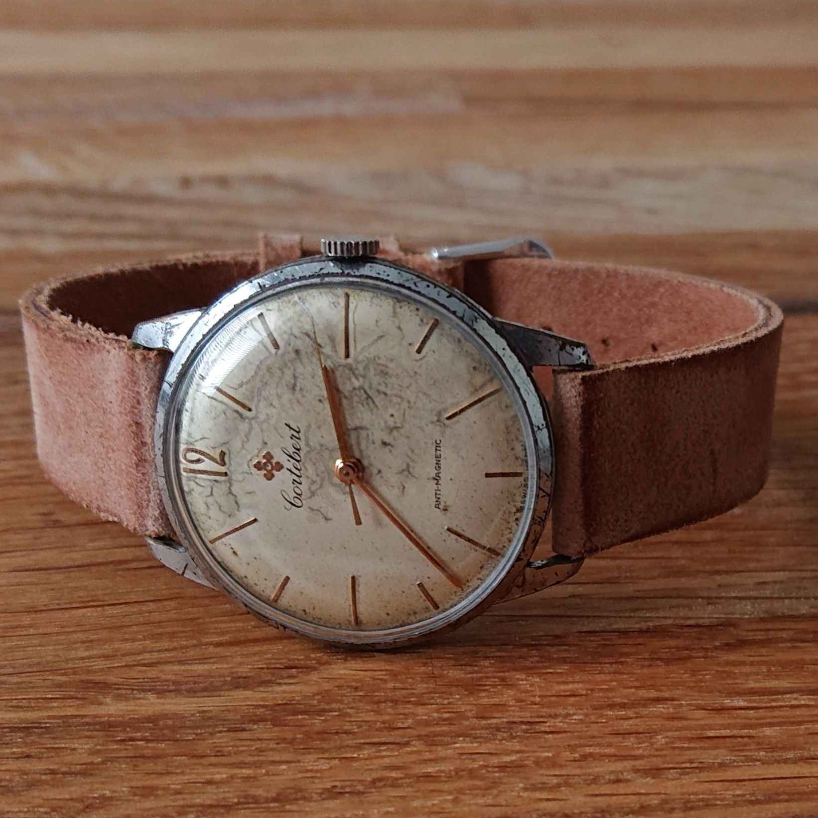 Cortebert Antimagnetic zegarek naręczny swiss made vintage cal. 697