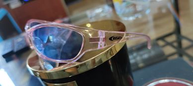 Nowe okulary na rower różowe