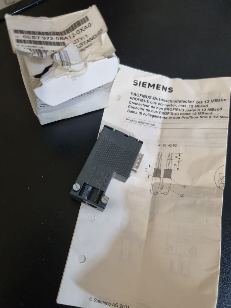 Wtyczka profibus SIMATIC DP 6ES7972-0BA12-0XA0