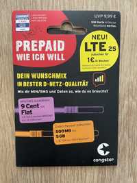 Congstar Prepaid Wie ich will! Nowa karta SIM dla Niemiec