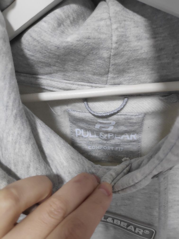 Худі сіре тепле оверсайз pull&bear xxl