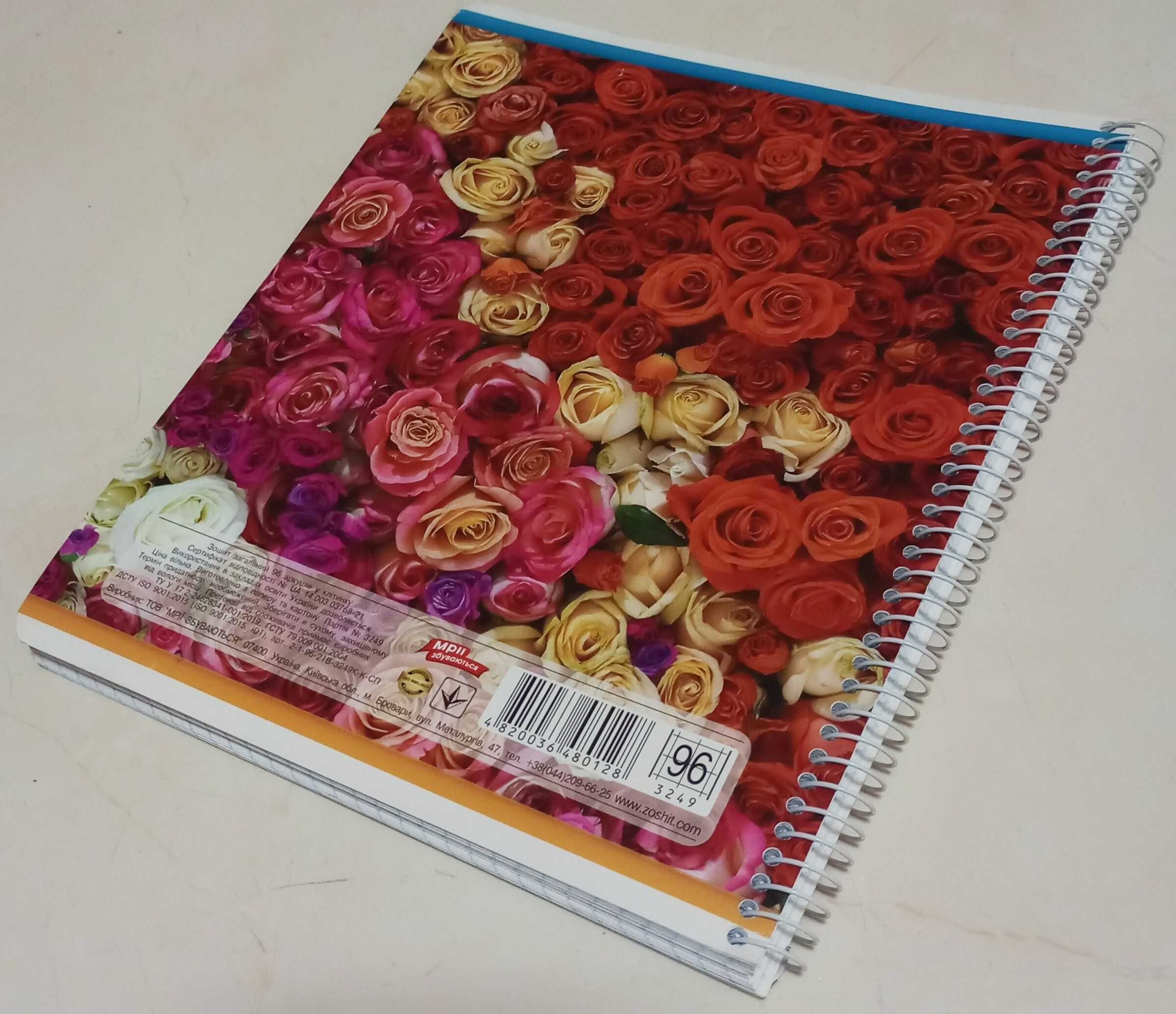 Блокнот Colored Flovers Roses