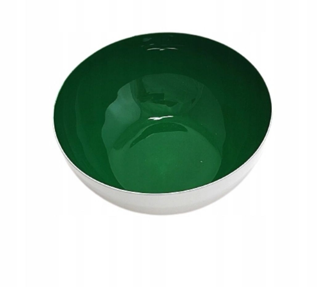 Metalowa miseczka na przekąski - zielony 10 cm