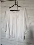Biała elegancka bluzka 38 M Clockhouse H&M rękaw 3/4