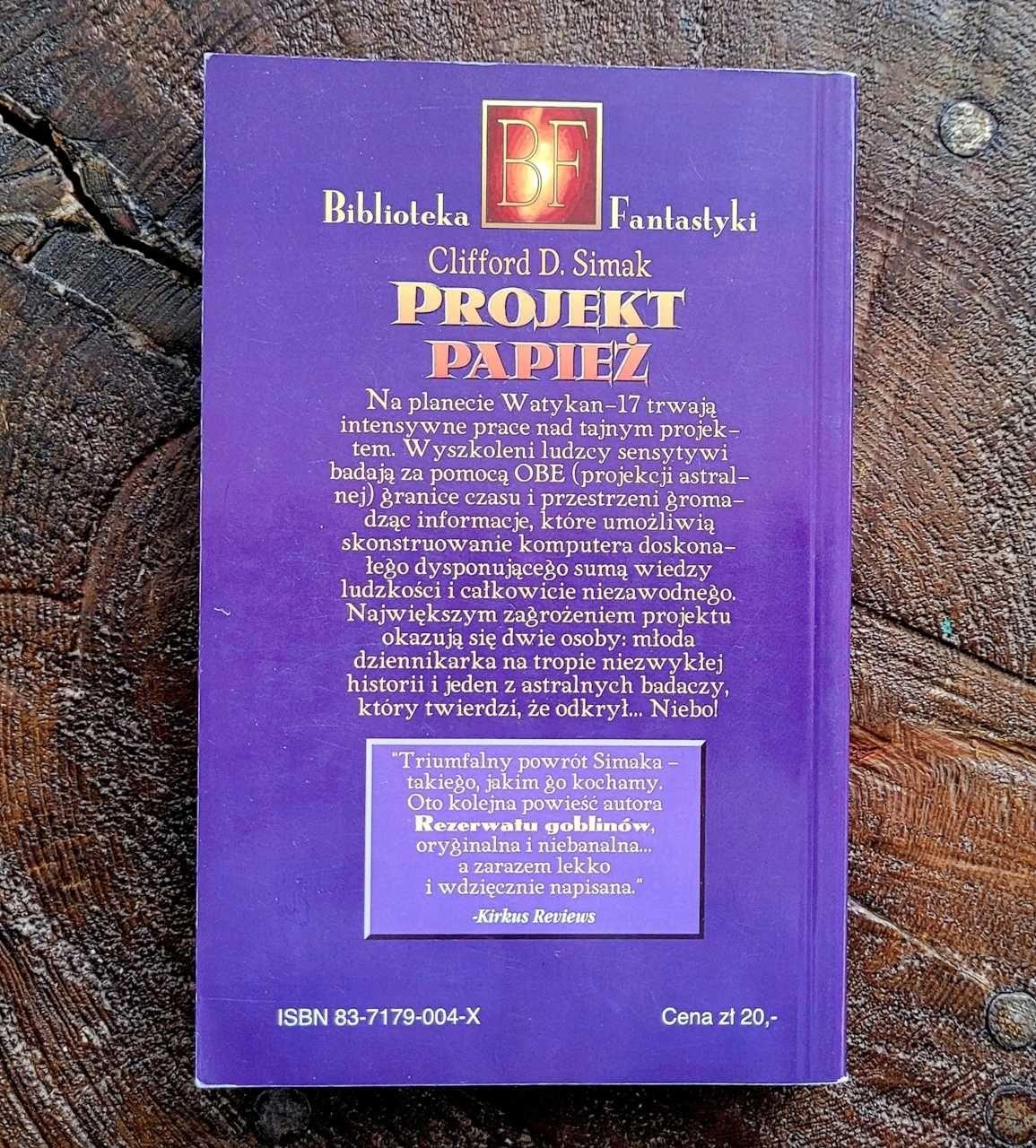 Projekt papież  Clifford D. Simak nieczytana SF