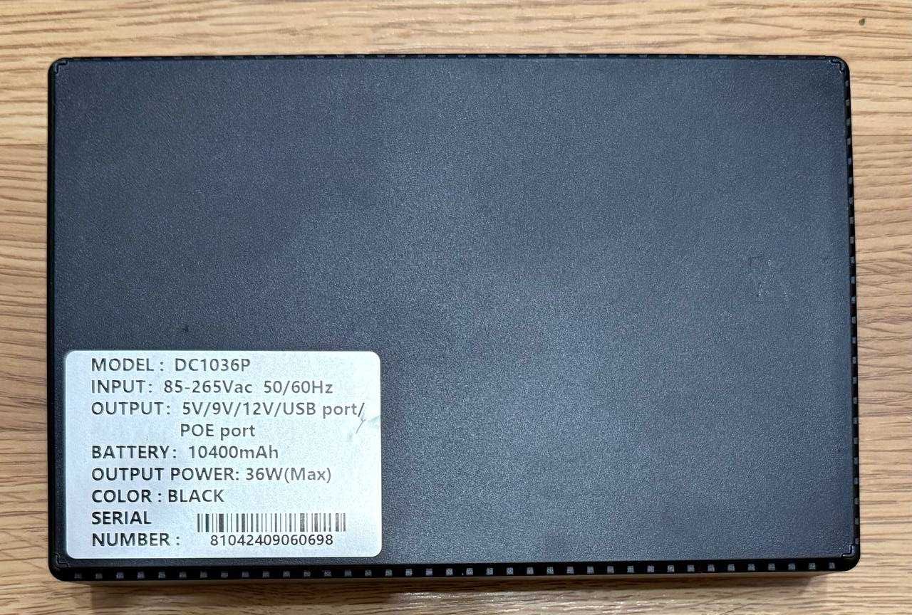Безперебійник Джерело безперебійного живлення DC1036p ДБЖ UPS 36вт