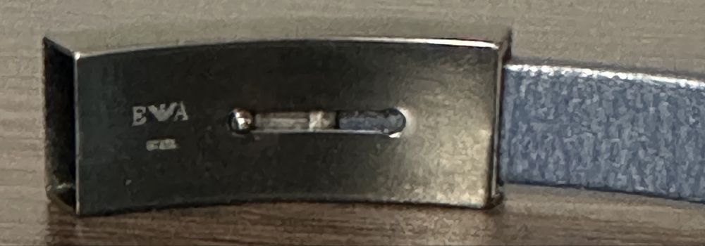 Bransoletka skórzana stalowa Emporio Amrani