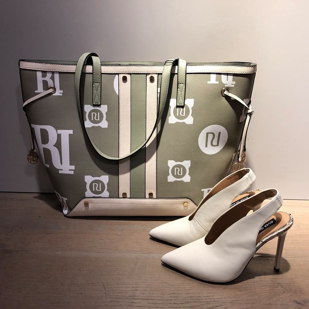 Torba shopper  Piękna River Island Nowa monogram