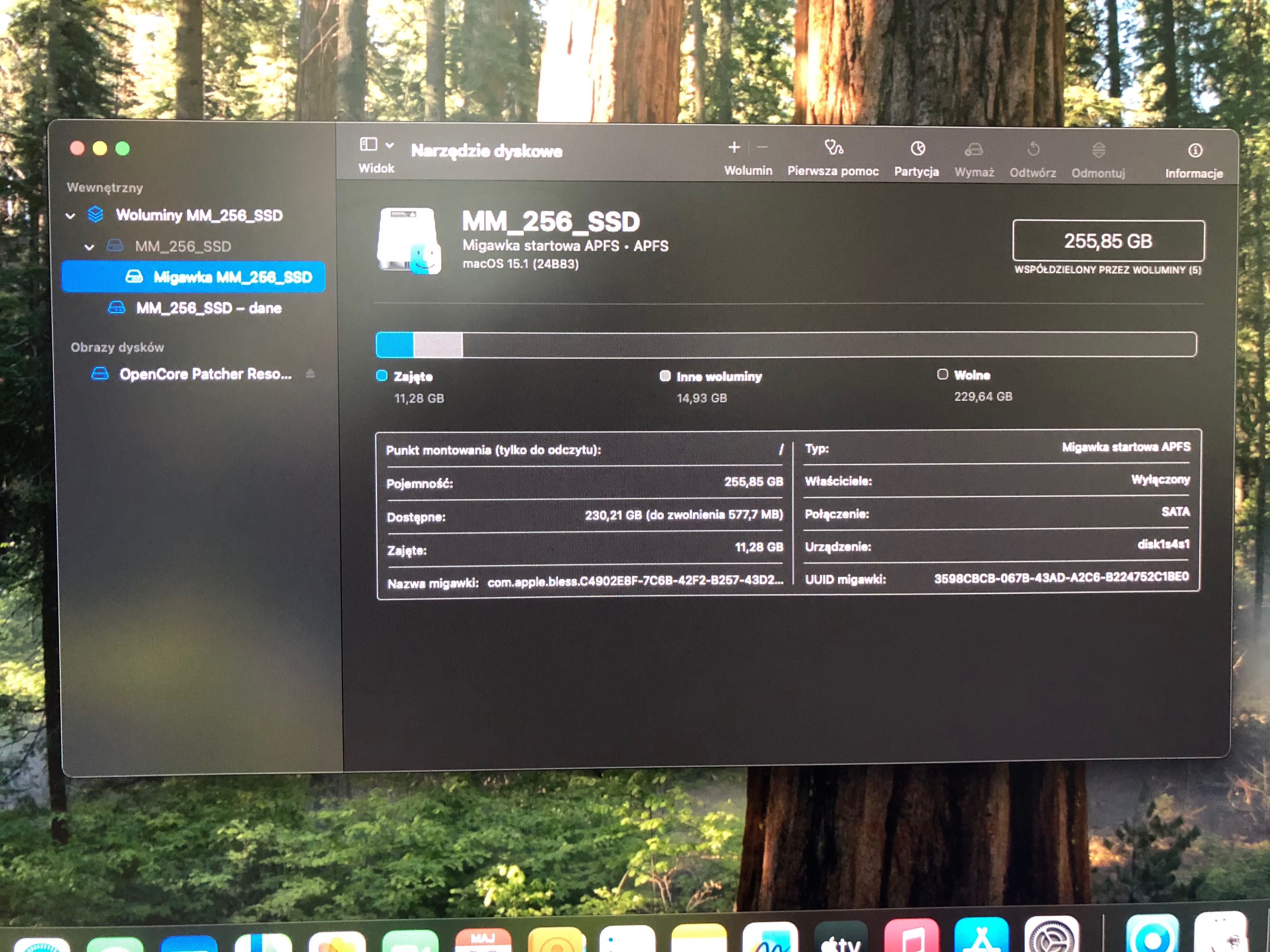 Mini Mac i5 2014 - 4GB RAM, 256 GB SSD sprawny 100%, nowy OS Sequoia