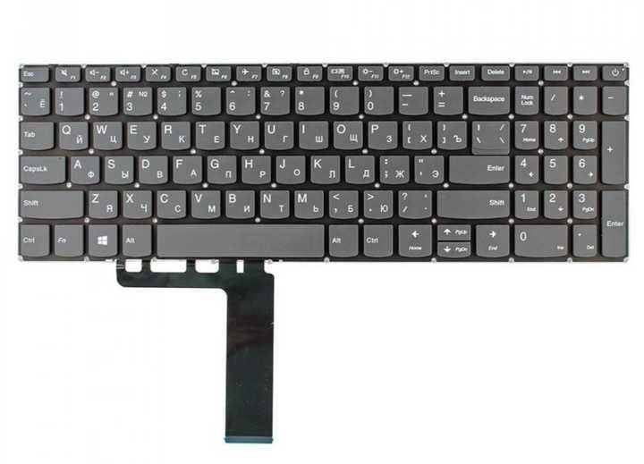 Клавиатура для ноутбука LENOVO IdeaPad 320-15 Black, RUEN без рамки