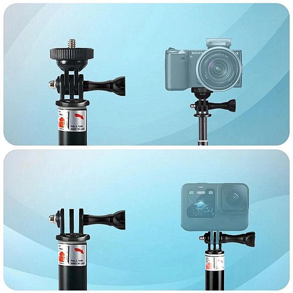 Tech-Protect Ga100 Monopad & Selfie Stick Gopro / Dji Black