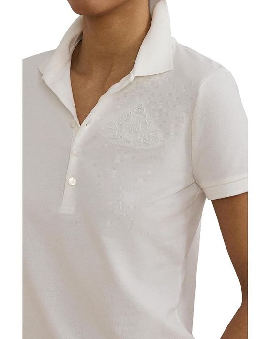 Ralph Lauren logo polo shirt. Поло коттон с вышивкой р М