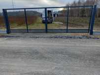 Brama dwuskrzydłowa rozwierna kompletna - Ogrodzenia Panelowe