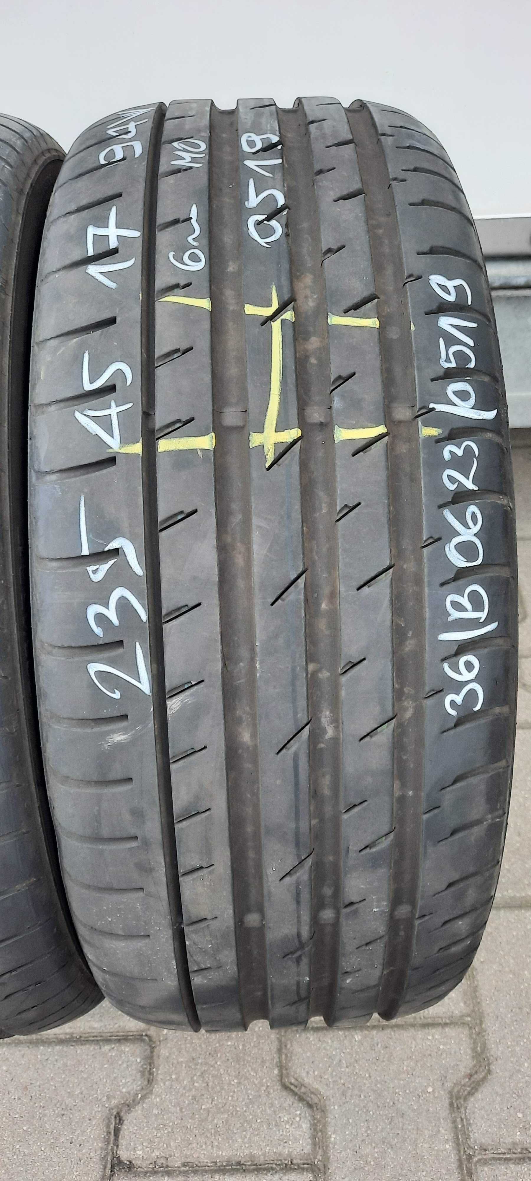 2szt. opony letnie używane 235/45R17 Continental CSC3 MO