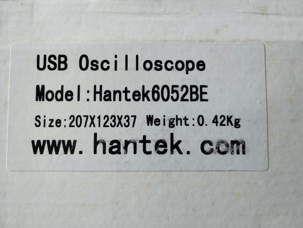 Oscyloskop Hantek 6052BE, pasmo 2x 50MHz