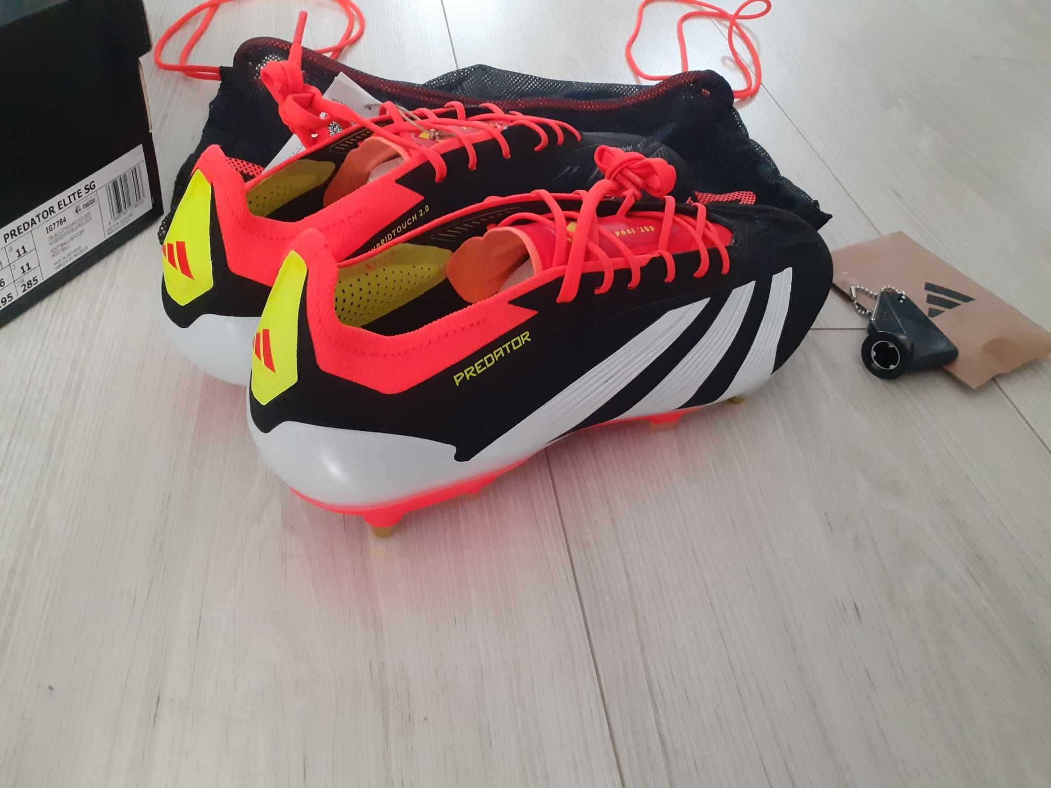 Profesjonalne buty piłkarskie korki Adidas Predator Elite SG IG7784 46