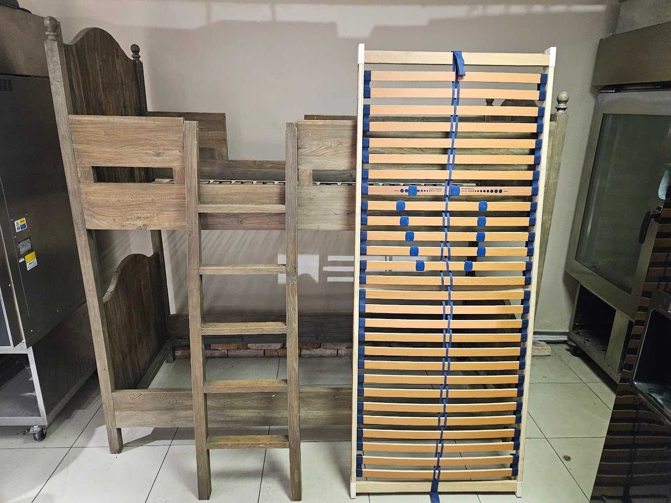 Łóżko piętrowe dębowe lity dąb 210x90 ręczna robota