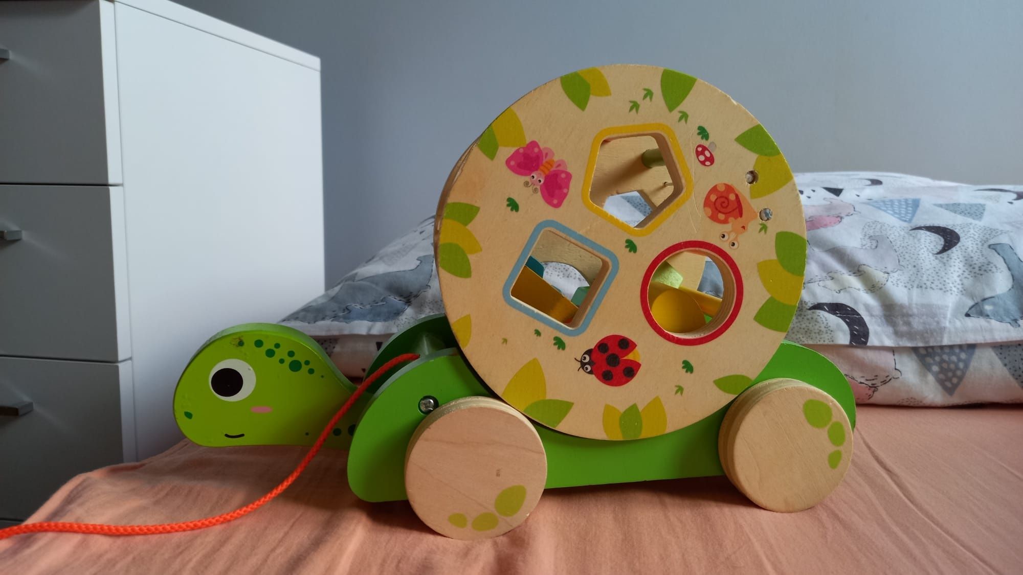 Zabawka sensoryczna żółw + klocki