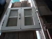 Janela de aluminio  branco duplo.