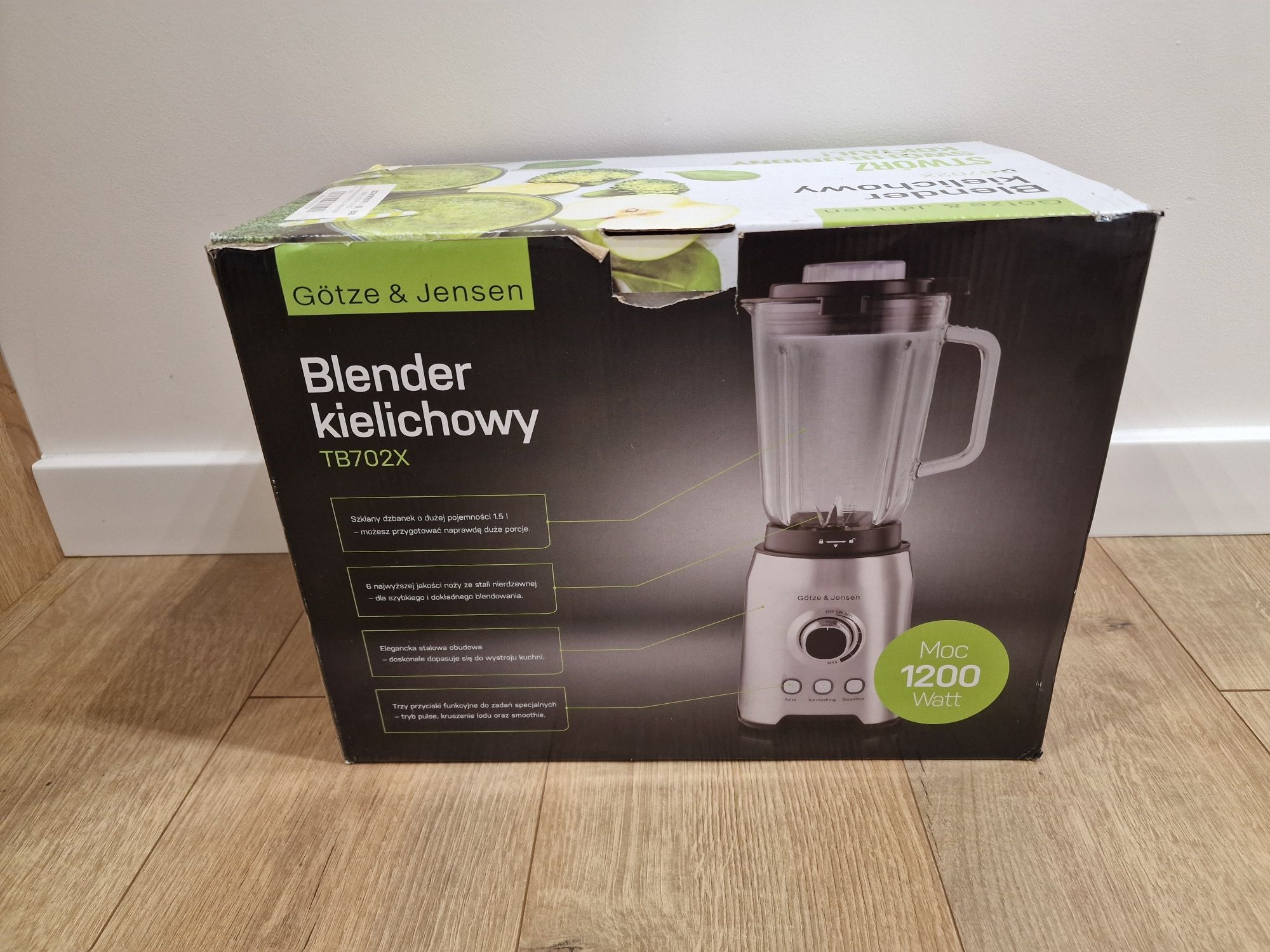 Blender kielichowy GÖTZE & JENSEN TB702X 1200W kruszenie lodu