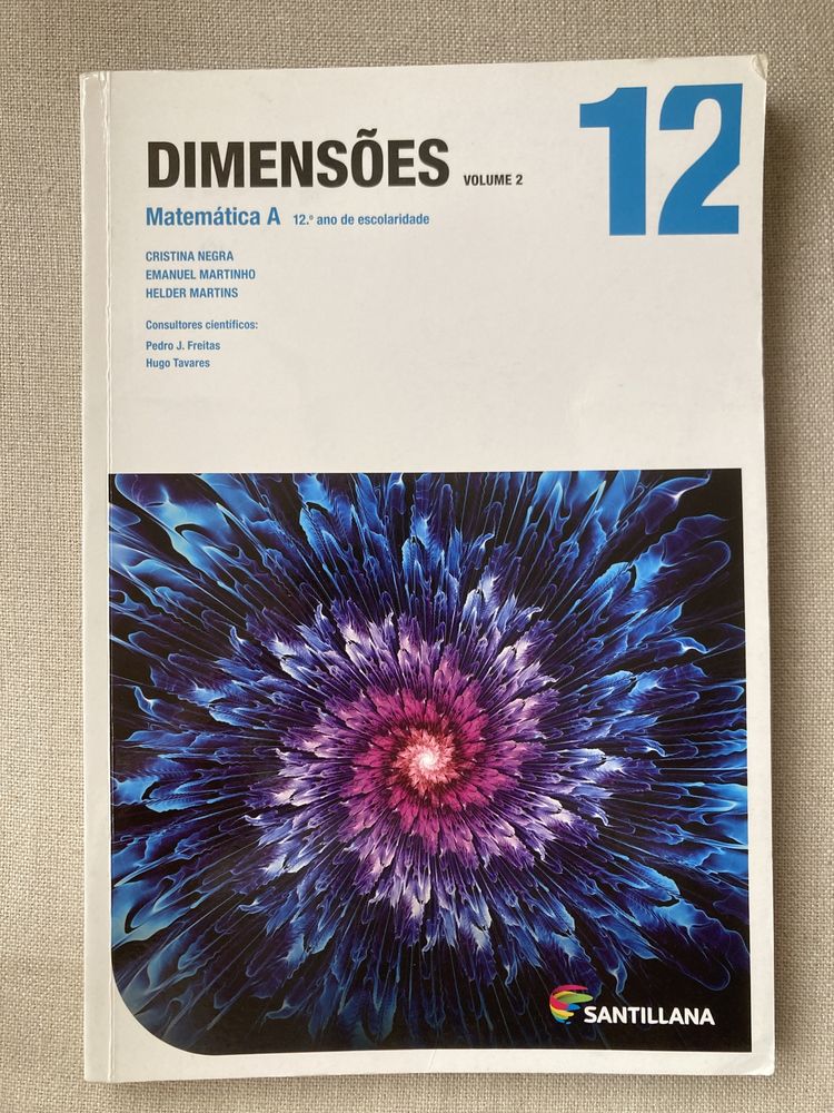 Volume 1 e 2 de manual de matematica A 12.º ano