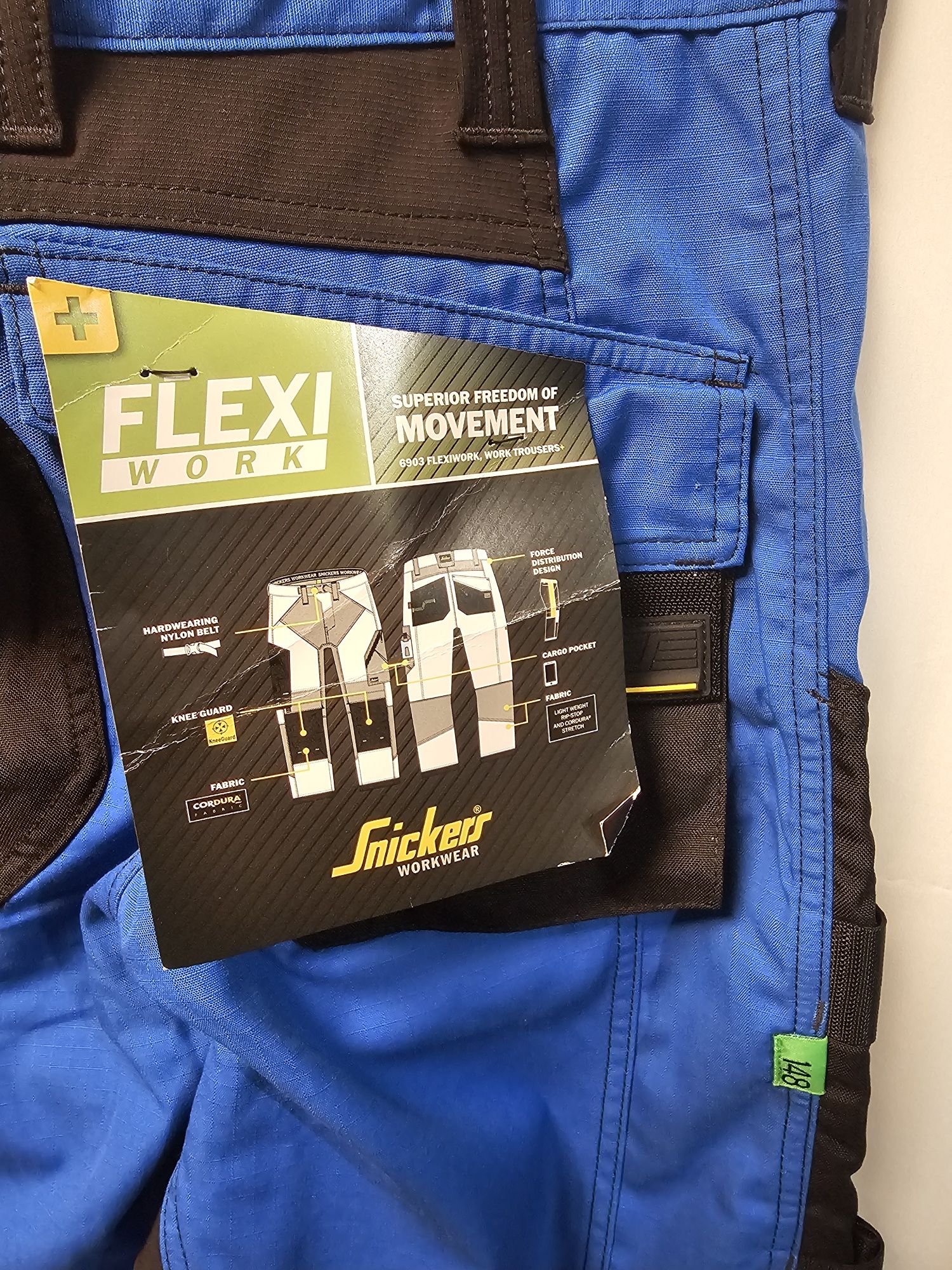 Spodnie robocze Snickers 6903 FlexiWork  r.148 (48 long)