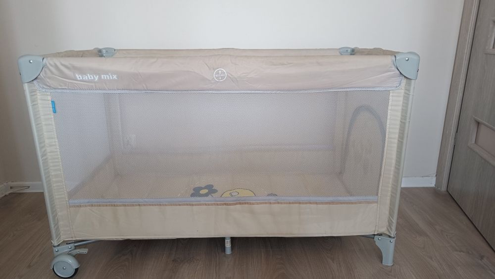 Łóżko łóżeczko turystyczne materac kokos gryka