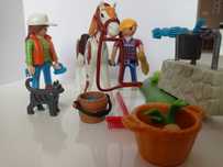 Playmobil figurki zestaw o myciu i dbaniu o konika
