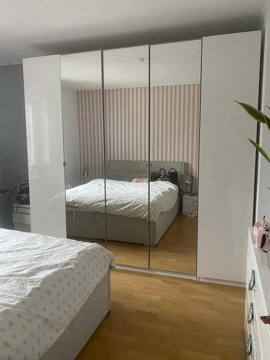 szafa ikea PAX  biała lustra